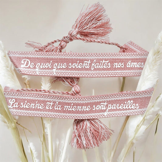 Bracelet « de quoi que soient faites nos âmes… »