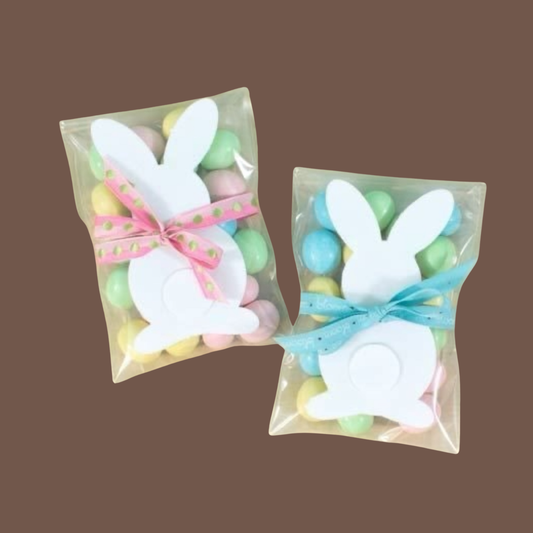 Sachet de chocolat avec lapin