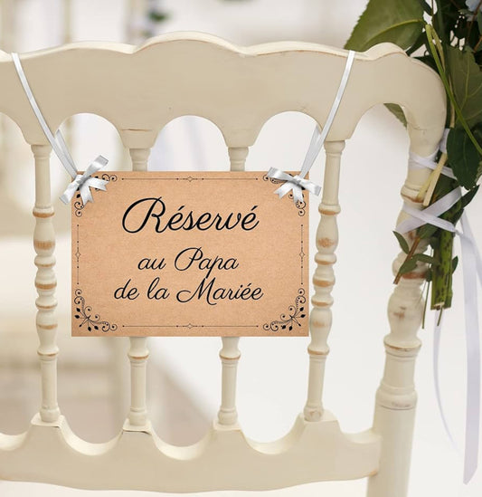 Pancarte place réservé pour vos événements