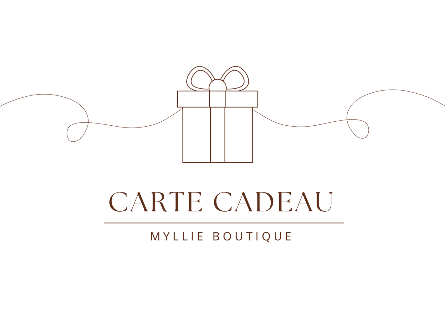 Carte cadeau Myllie Boutique !