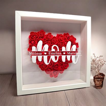Cadre « mom » avec roses éternelles
