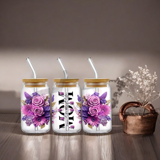 Verre à paille « best mom »