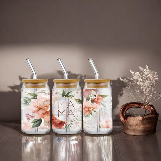 Verre à paille « maman »