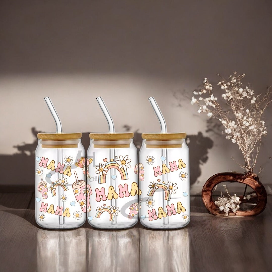 Verre à paille « mama »