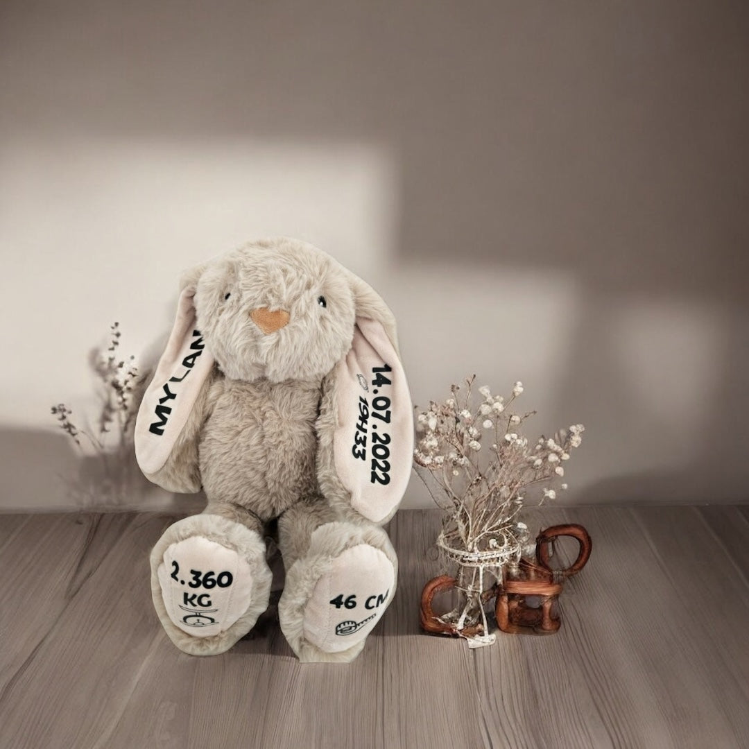 Peluche lapin personnalisée