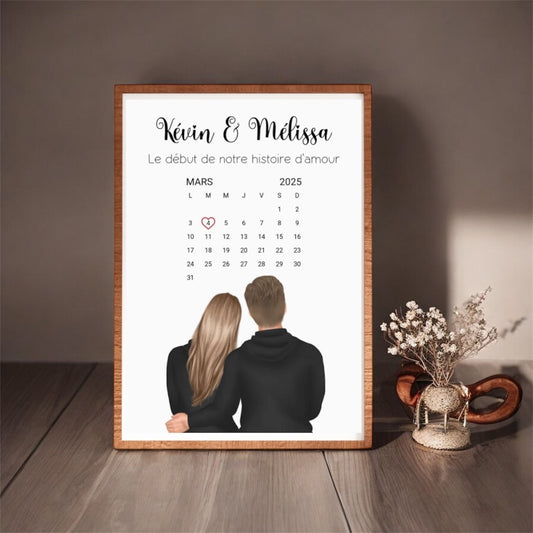 Affiche « Couple Calendrier »