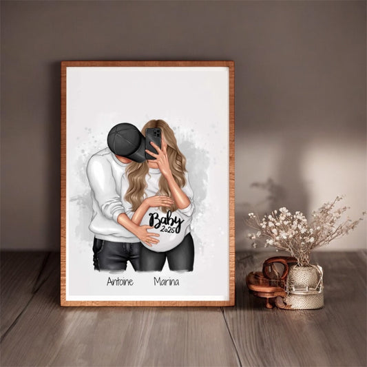 Affiche «  baby is coming.. »