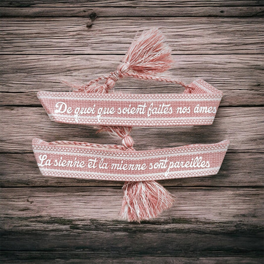 Bracelet « de quoi que soient faites nos âmes… »
