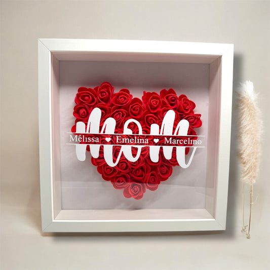 Cadre « mom » avec roses éternelles