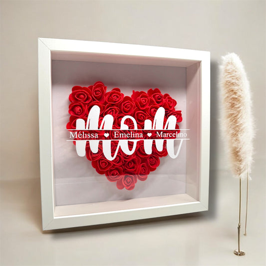 Cadre « mom » avec roses éternelles