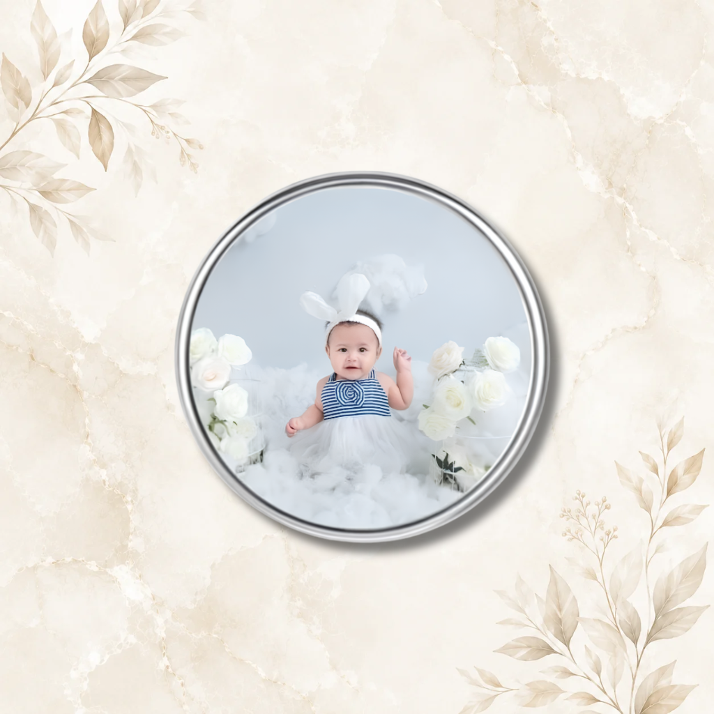 Badge personnalisable en acier inoxydable