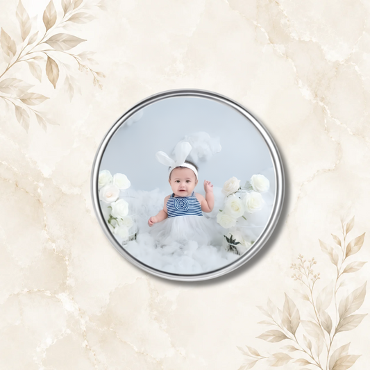 Badge personnalisable en acier inoxydable