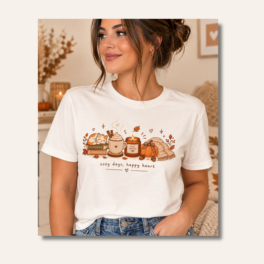 T-shirt adulte - cozy automne