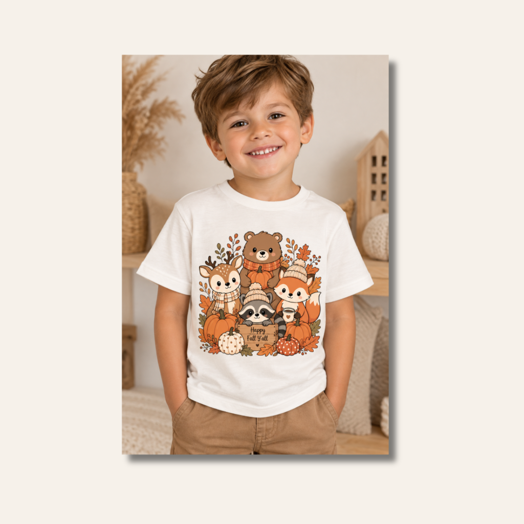 T-shirt enfant - animaux de la forêt