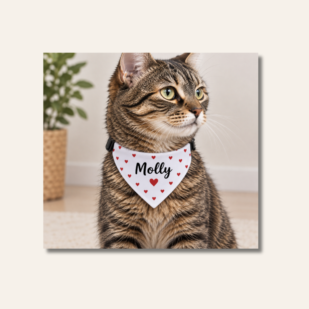 Collier bandana personnalisable pour chat et chien