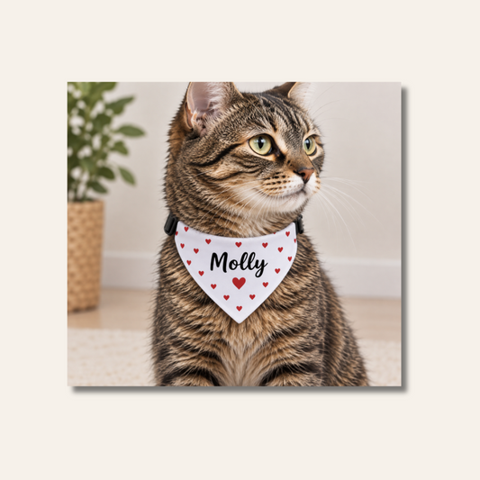 Collier bandana personnalisable pour chat et chien