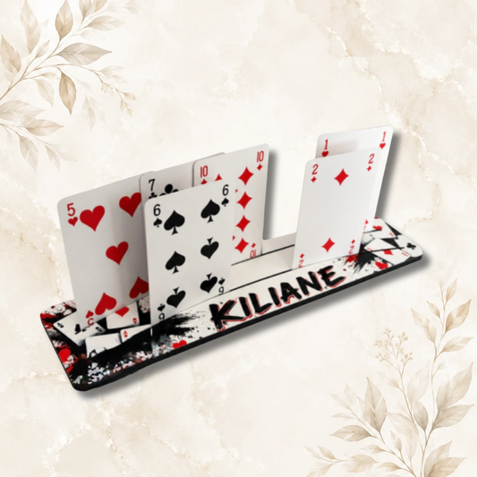 Support jeu de cartes personnalisable