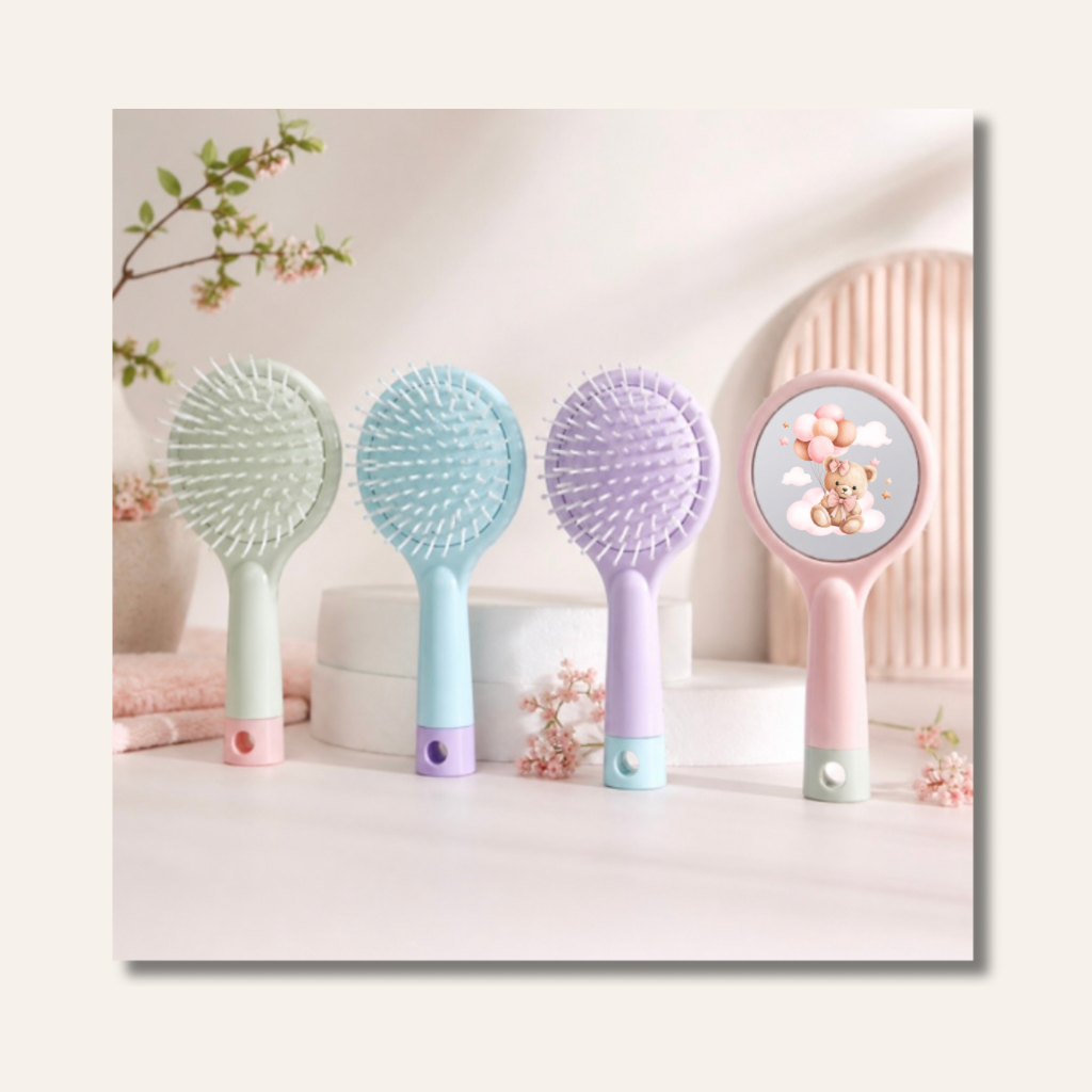 Brosse ronde couleur pastel personnalisable