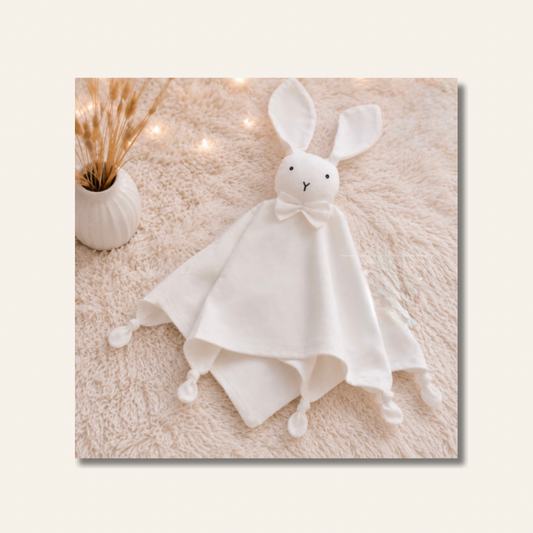 Doudou Lapin Blanc Personnalisable