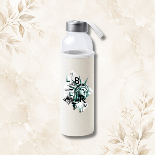 Bouteille 500 ml en verre avec housse néoprène Personnalisable
