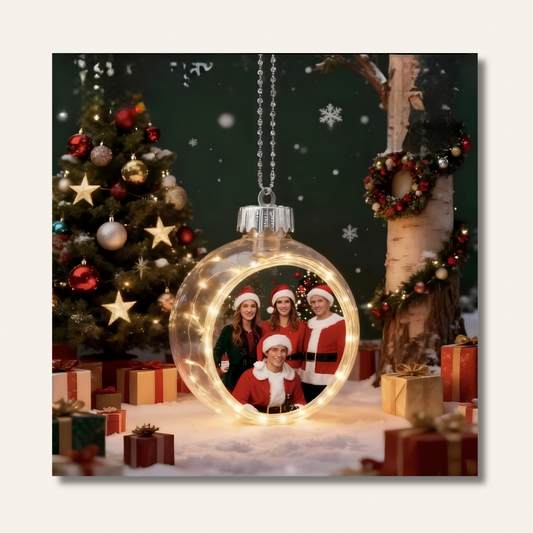 Boule de Noël LED lumineuse personnalisable