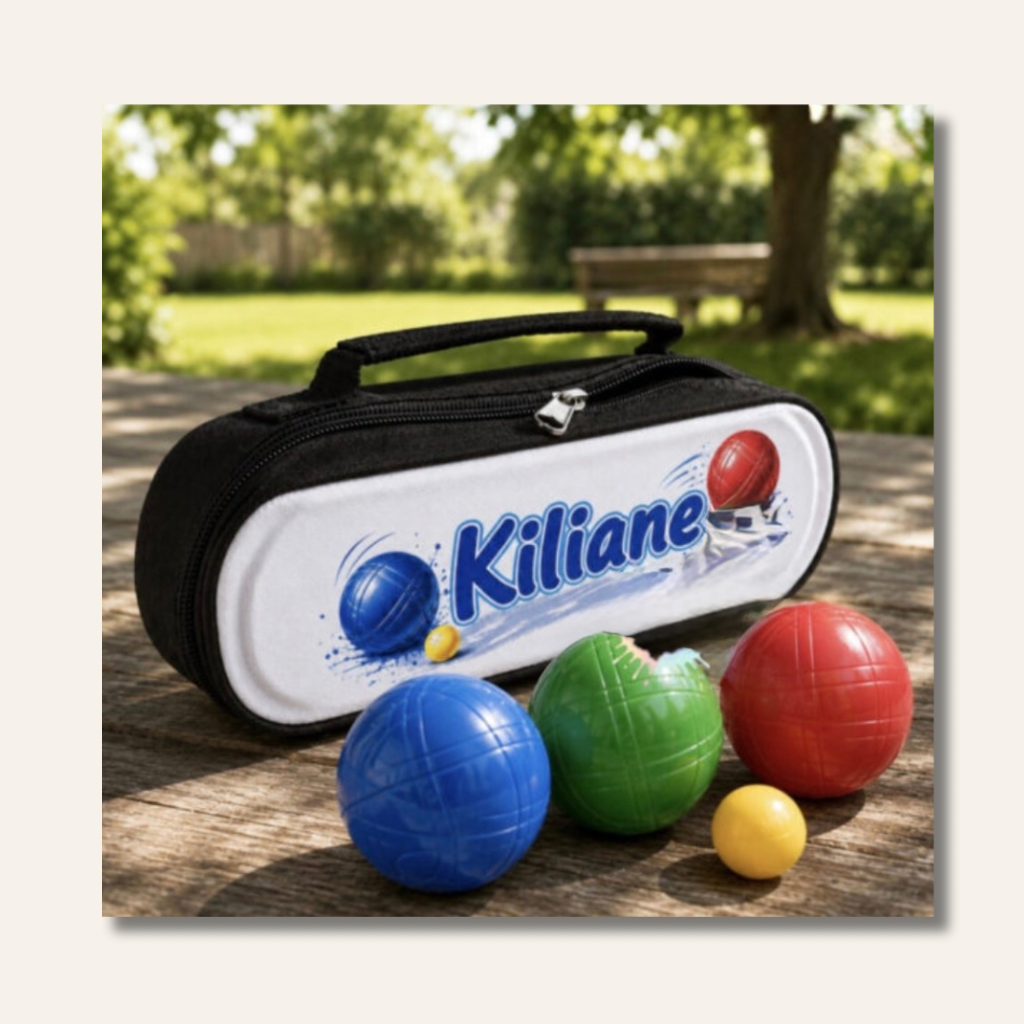Sacoche Pétanque Personnalisable 3 Boules pour enfant