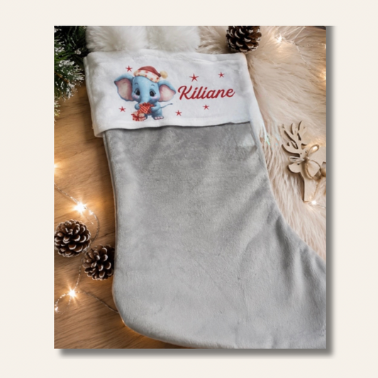 Chaussettes / Bottes de Noël en Velours Personnalisable