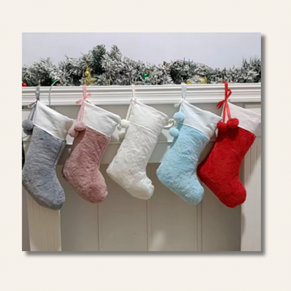 Chaussettes / Bottes de Noël en Velours Personnalisable