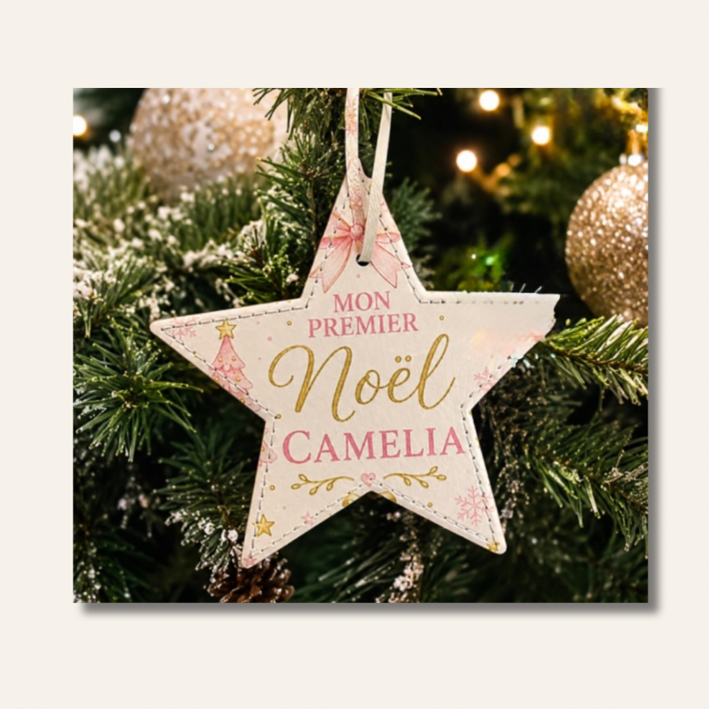 Étoile de Noël Personnalisable
