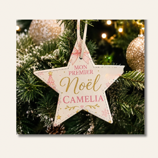 Étoile de Noël Personnalisable