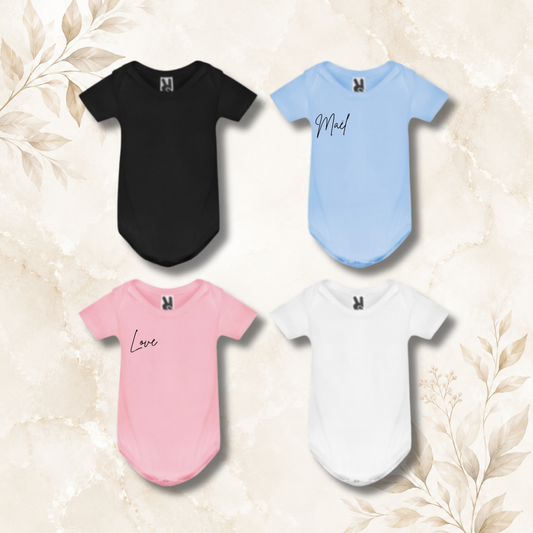 Body bébé manches courtes Personnalisable