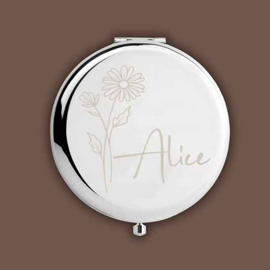 Miroir personnalisé - argent