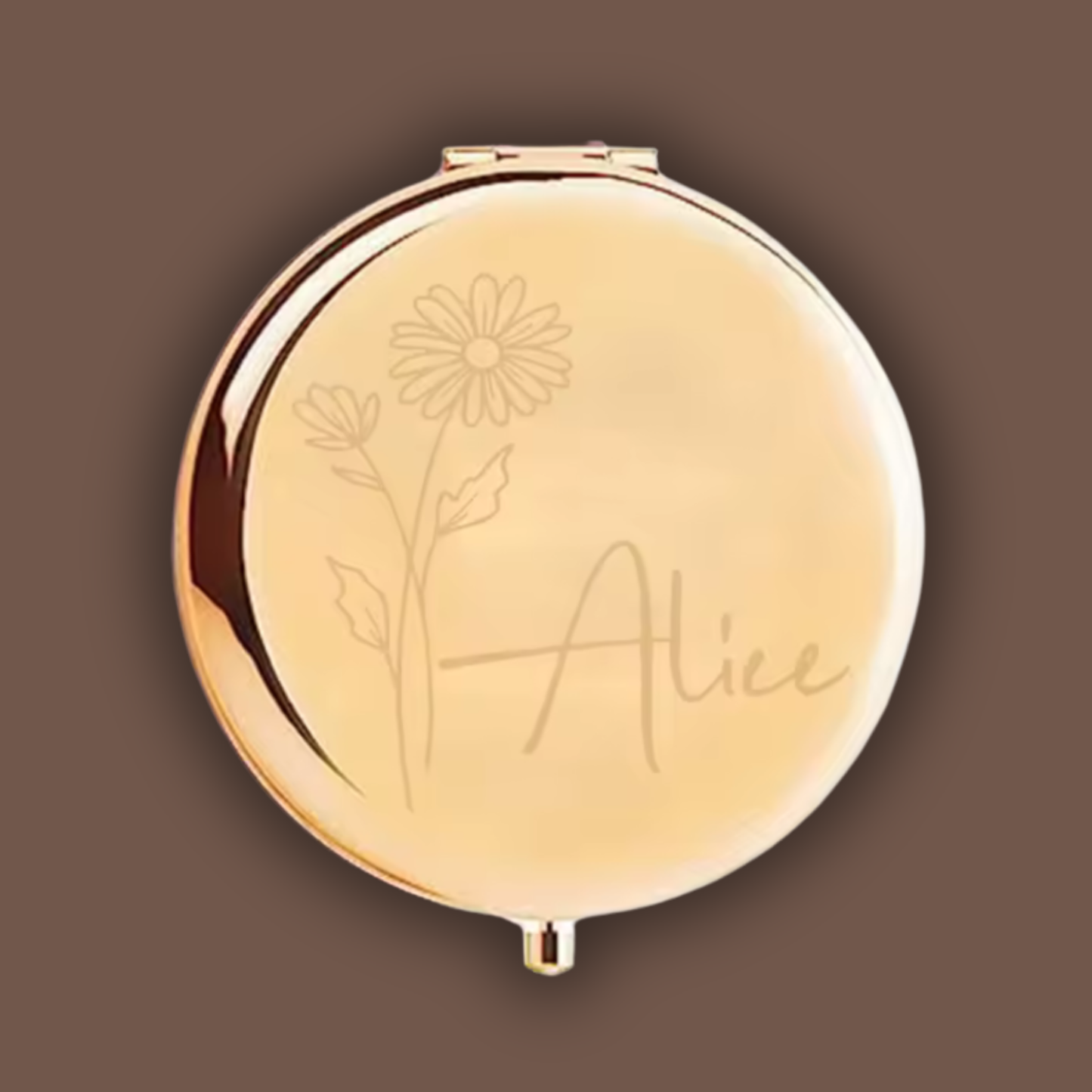 Miroir personnalisé - rose gold